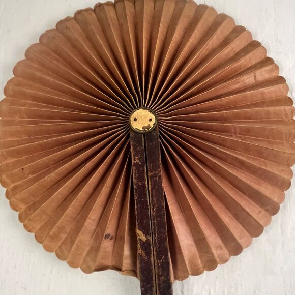 Victorian Mourning Fan Fans Lot of 3 colorful Black Red Gothic handheld - Picture 15 of 16